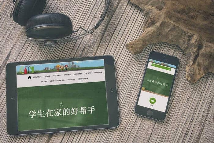 Responsive website view